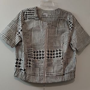 Cabi Jacket Black and Beige Size M